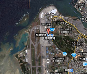 那覇空港の地図